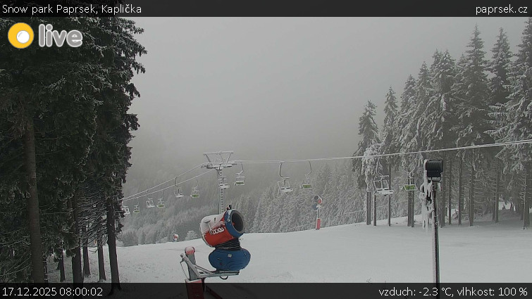 Snow park Paprsek - Kaplička - 17.12.2025 v 08:00