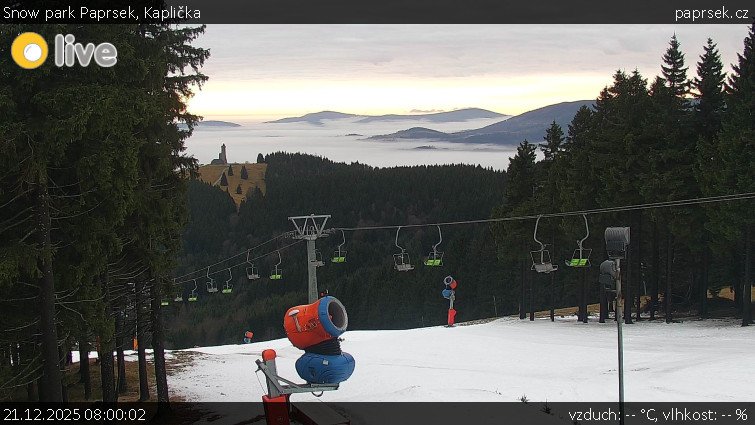 Snow park Paprsek - Kaplička - 21.12.2025 v 08:00