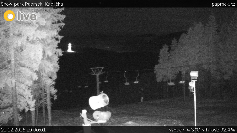 Snow park Paprsek - Kaplička - 21.12.2025 v 19:00