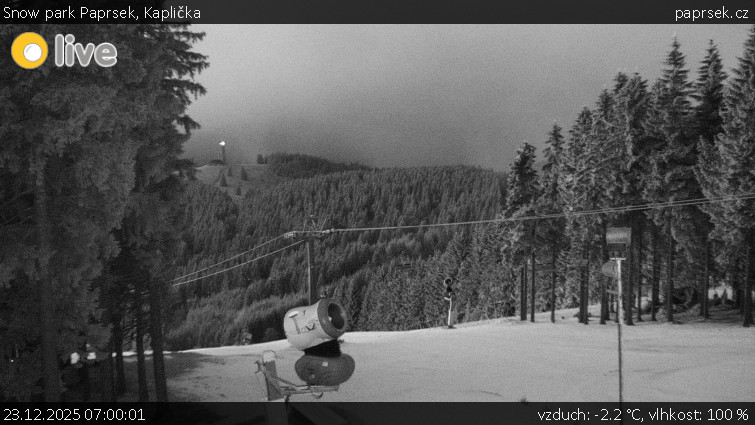 Snow park Paprsek - Kaplička - 23.12.2025 v 07:00