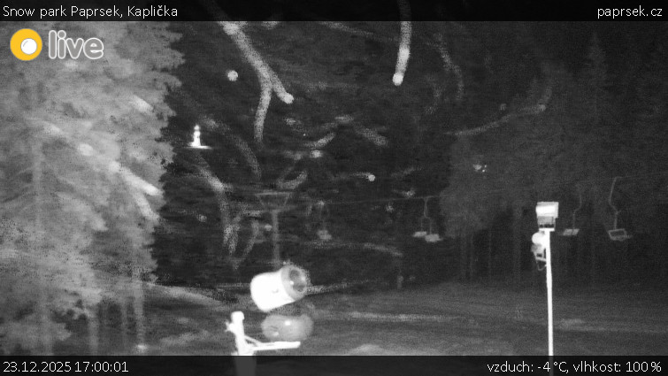 Snow park Paprsek - Kaplička - 23.12.2025 v 17:00
