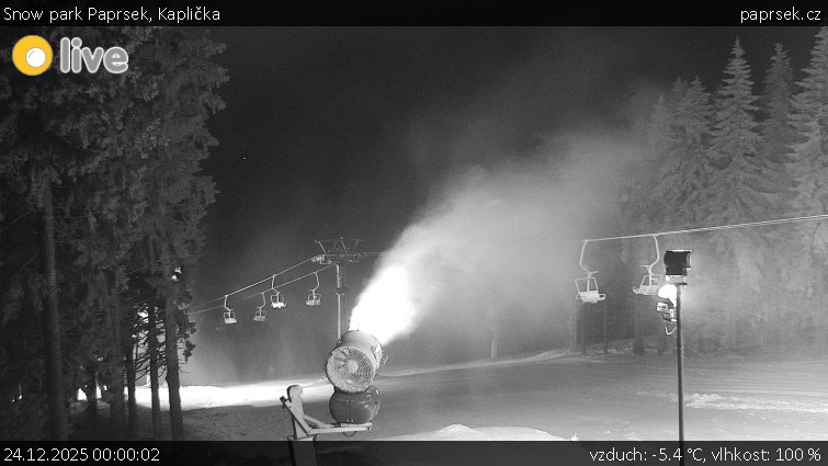 Snow park Paprsek - Kaplička - 24.12.2025 v 00:00