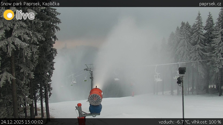 Snow park Paprsek - Kaplička - 24.12.2025 v 15:00