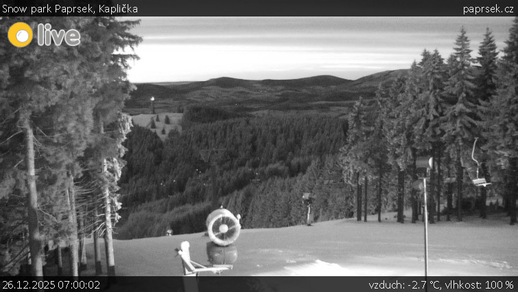 Snow park Paprsek - Kaplička - 26.12.2025 v 07:00