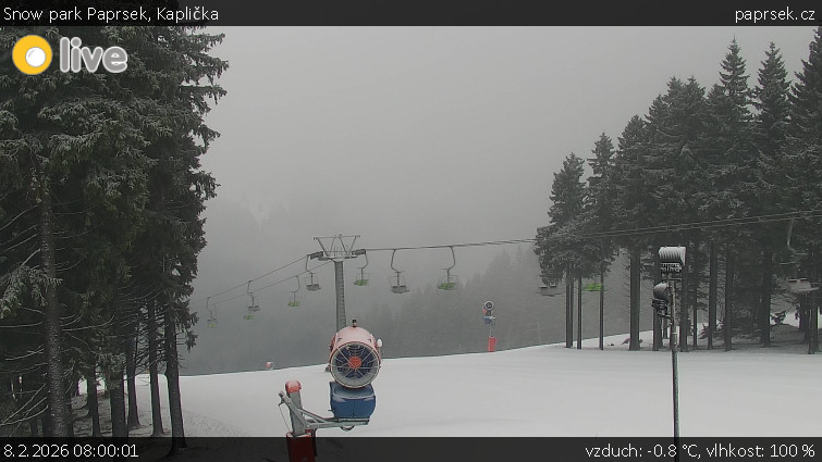 Snow park Paprsek - Kaplička - 8.2.2026 v 08:00