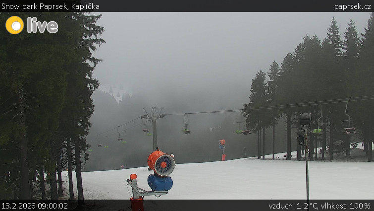 Snow park Paprsek - Kaplička - 13.2.2026 v 09:00
