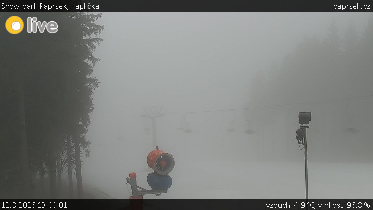 Snow park Paprsek - Kaplička - 12.3.2026 v 13:00