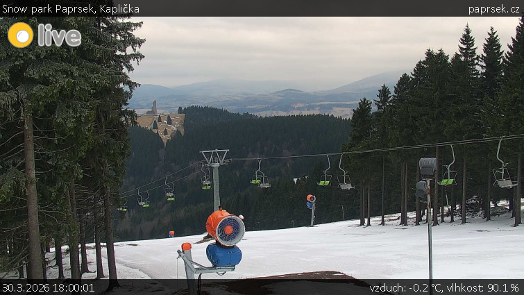 Snow park Paprsek - Kaplička - 30.3.2026 v 18:00