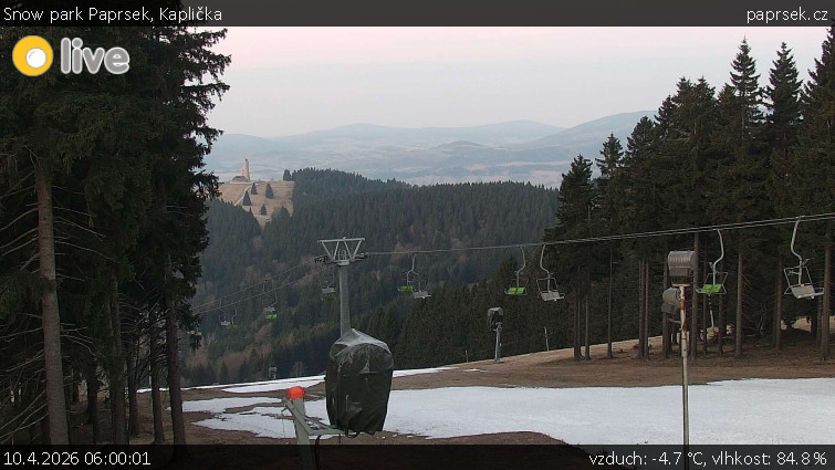 Snow park Paprsek - Kaplička - 10.4.2026 v 06:00