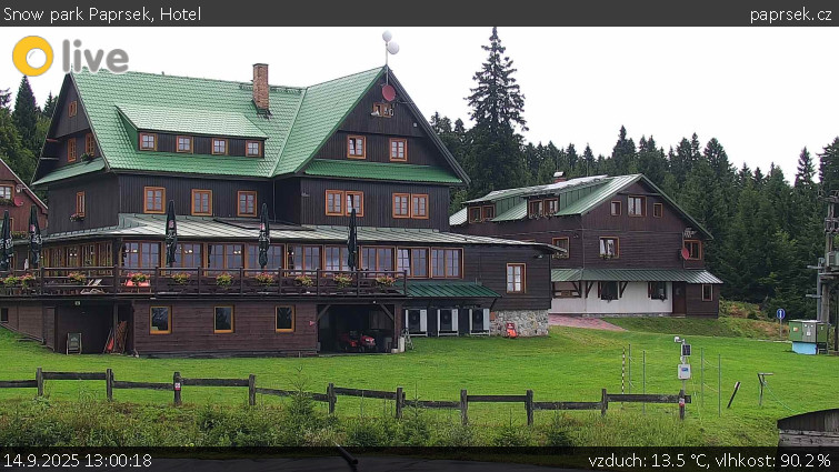 Snow park Paprsek - Hotel - 14.9.2025 v 13:00 Snow park Paprsek - Hotel - 14.9.2025 v 13:00