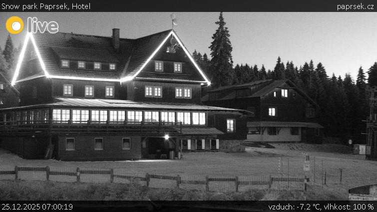 Snow park Paprsek - Hotel - 25.12.2025 v 07:00
