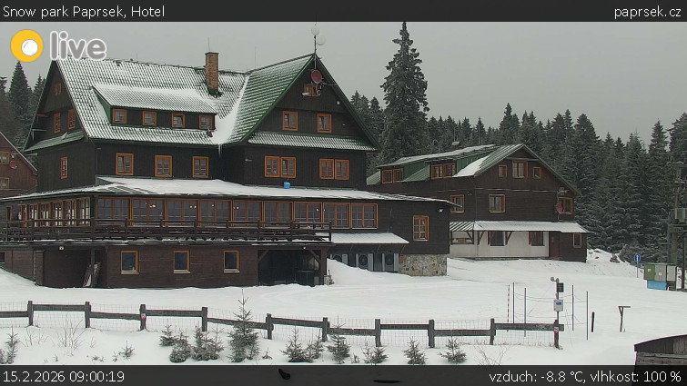 Snow park Paprsek - Hotel - 15.2.2026 v 09:00