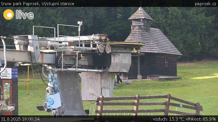 Snow park Paprsek - Výstupní stanice - 31.8.2025 v 18:00 Snow park Paprsek - Výstupní stanice - 31.8.2025 v 18:00