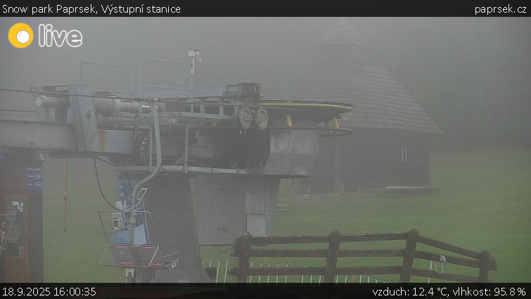 Snow park Paprsek - Výstupní stanice - 18.9.2025 v 16:00