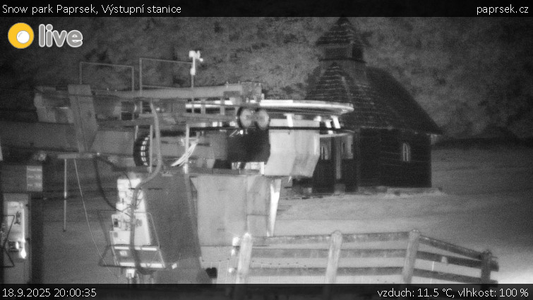 Snow park Paprsek - Výstupní stanice - 18.9.2025 v 20:00