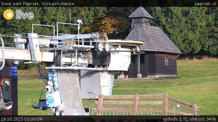 Snow park Paprsek - Výstupní stanice - 19.10.2025 v 09:00 Snow park Paprsek - Výstupní stanice - 19.10.2025 v 09:00