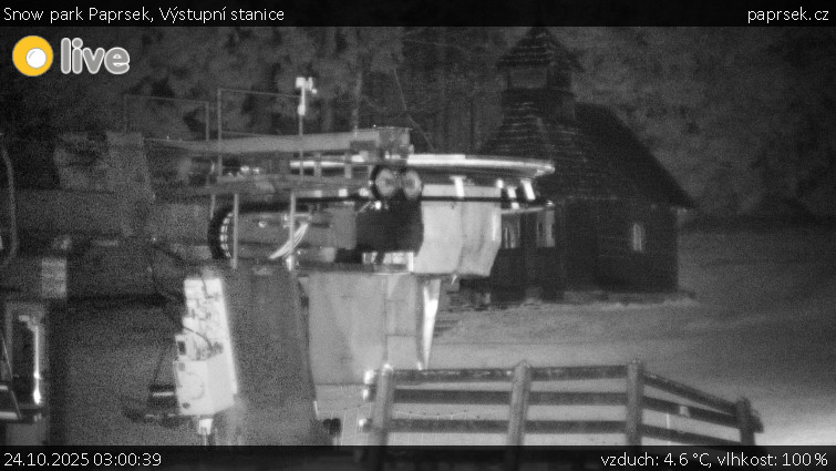 Snow park Paprsek - Výstupní stanice - 24.10.2025 v 03:00