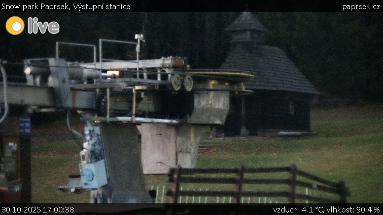 Snow park Paprsek - Výstupní stanice - 30.10.2025 v 17:00 Snow park Paprsek - Výstupní stanice - 30.10.2025 v 17:00