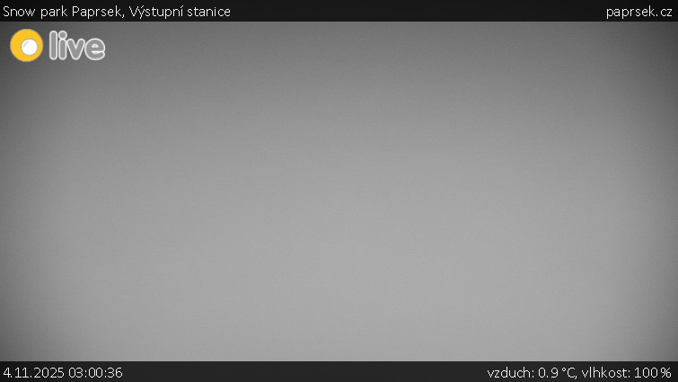 Snow park Paprsek - Výstupní stanice - 4.11.2025 v 03:00