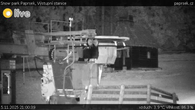 Snow park Paprsek - Výstupní stanice - 5.11.2025 v 21:00