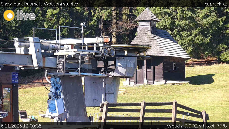 Snow park Paprsek - Výstupní stanice - 6.11.2025 v 12:00