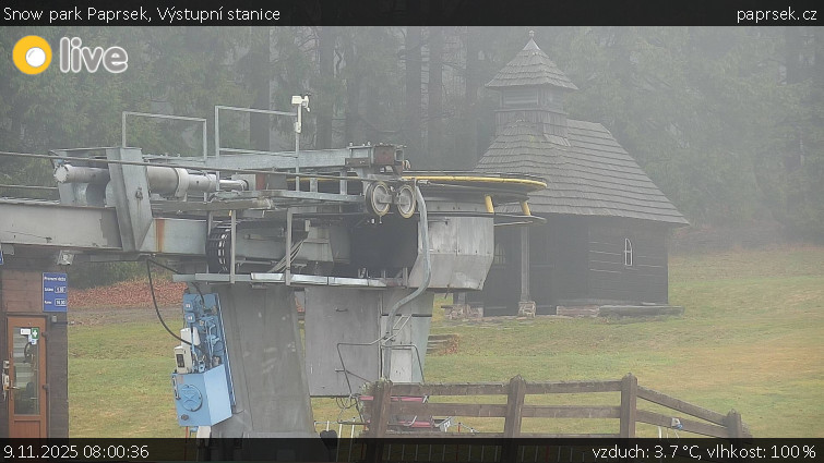 Snow park Paprsek - Výstupní stanice - 9.11.2025 v 08:00