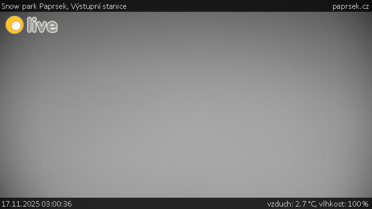 Snow park Paprsek - Výstupní stanice - 17.11.2025 v 03:00