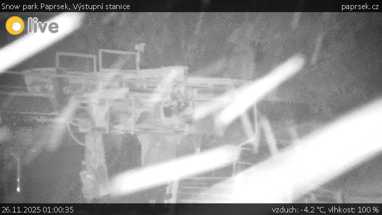 Snow park Paprsek - Výstupní stanice - 26.11.2025 v 01:00