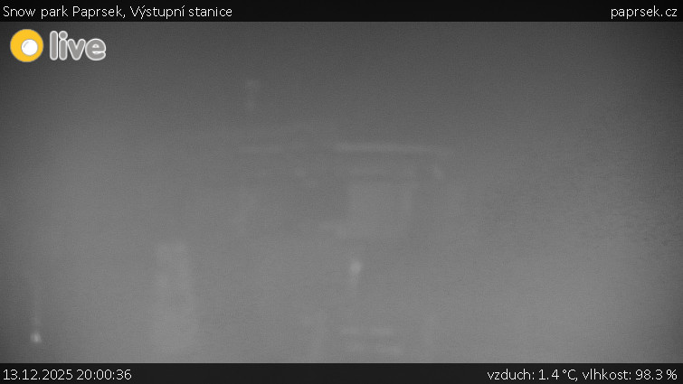 Snow park Paprsek - Výstupní stanice - 13.12.2025 v 20:00