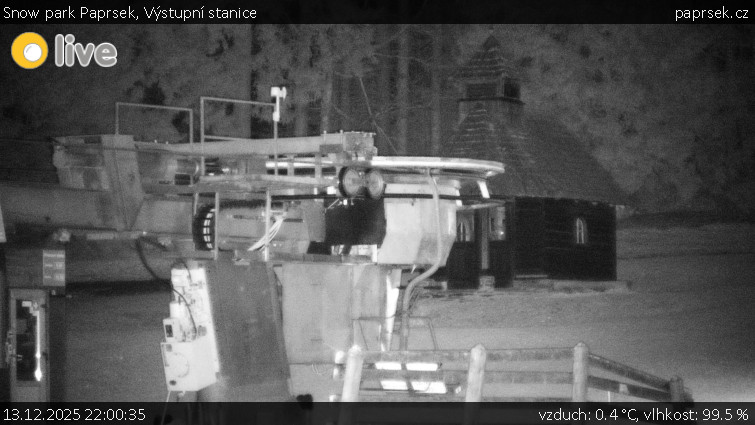 Snow park Paprsek - Výstupní stanice - 13.12.2025 v 22:00