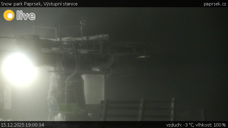 Snow park Paprsek - Výstupní stanice - 15.12.2025 v 19:00