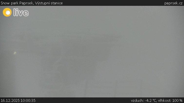 Snow park Paprsek - Výstupní stanice - 16.12.2025 v 10:00