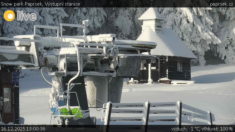 Snow park Paprsek - Výstupní stanice - 16.12.2025 v 13:00