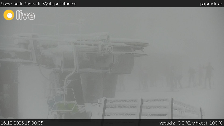 Snow park Paprsek - Výstupní stanice - 16.12.2025 v 15:00