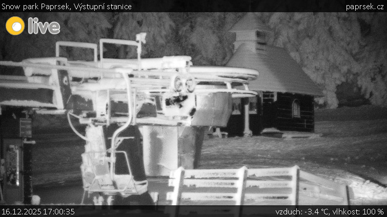 Snow park Paprsek - Výstupní stanice - 16.12.2025 v 17:00