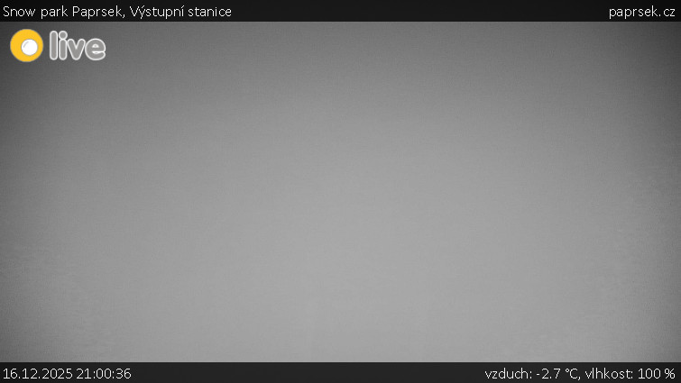 Snow park Paprsek - Výstupní stanice - 16.12.2025 v 21:00