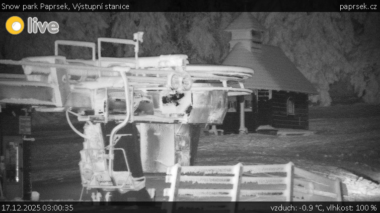 Snow park Paprsek - Výstupní stanice - 17.12.2025 v 03:00