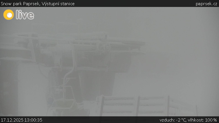 Snow park Paprsek - Výstupní stanice - 17.12.2025 v 13:00
