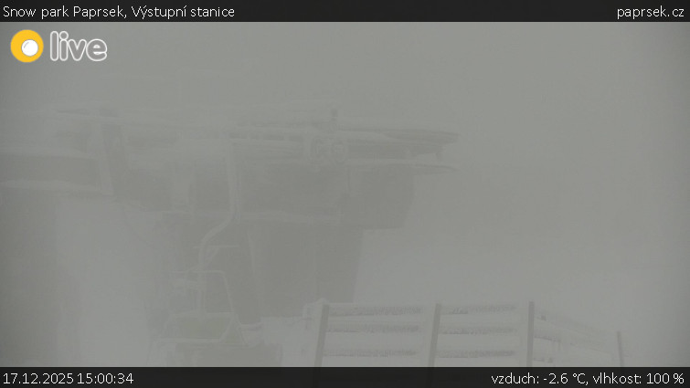 Snow park Paprsek - Výstupní stanice - 17.12.2025 v 15:00