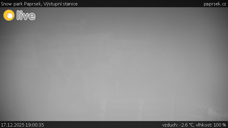 Snow park Paprsek - Výstupní stanice - 17.12.2025 v 19:00
