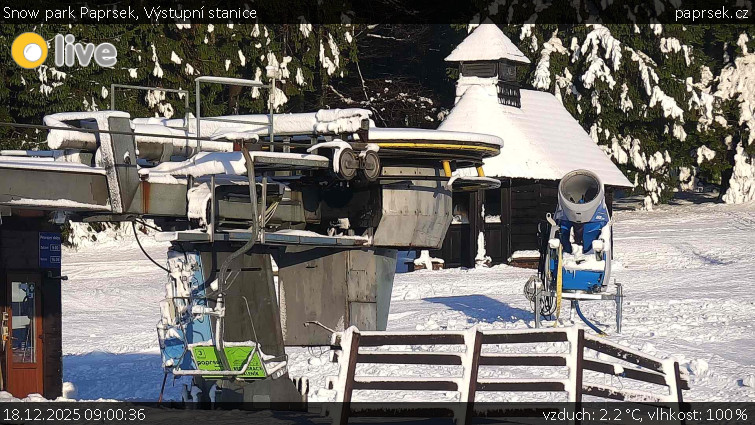 Snow park Paprsek - Výstupní stanice - 18.12.2025 v 09:00