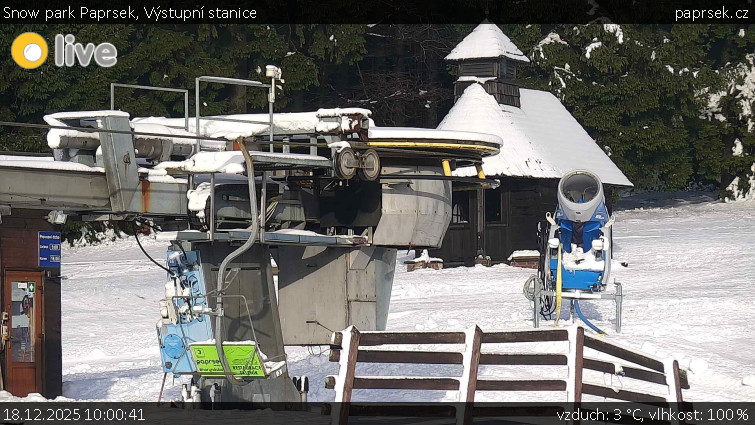 Snow park Paprsek - Výstupní stanice - 18.12.2025 v 10:00