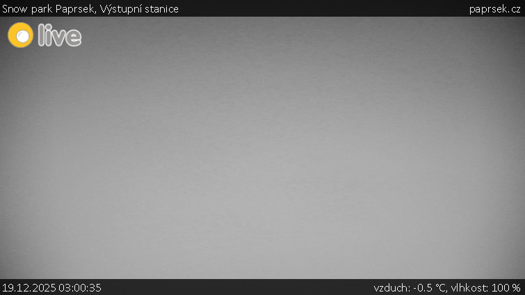 Snow park Paprsek - Výstupní stanice - 19.12.2025 v 03:00