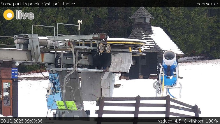 Snow park Paprsek - Výstupní stanice - 20.12.2025 v 09:00