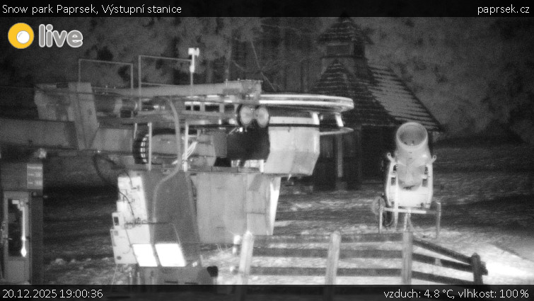 Snow park Paprsek - Výstupní stanice - 20.12.2025 v 19:00