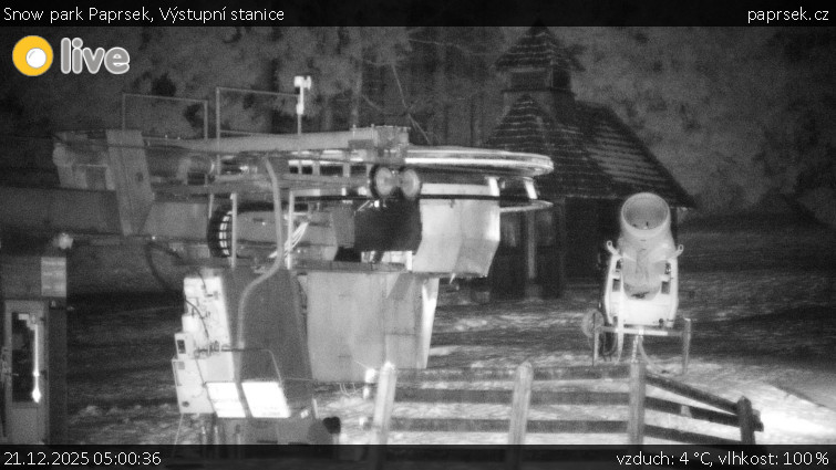 Snow park Paprsek - Výstupní stanice - 21.12.2025 v 05:00