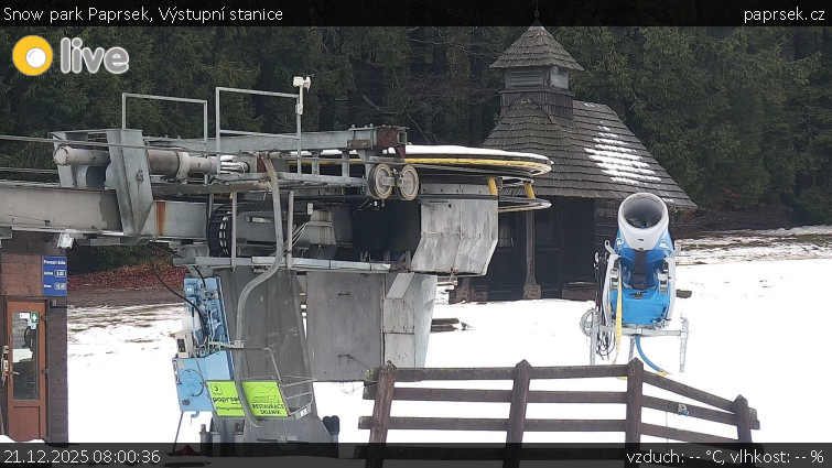 Snow park Paprsek - Výstupní stanice - 21.12.2025 v 08:00
