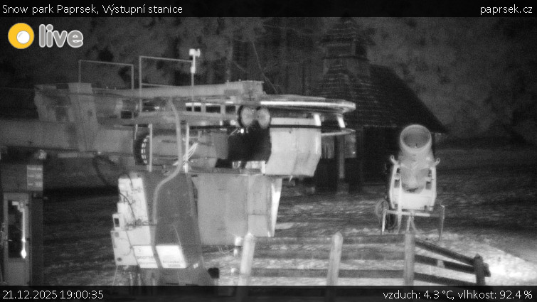 Snow park Paprsek - Výstupní stanice - 21.12.2025 v 19:00