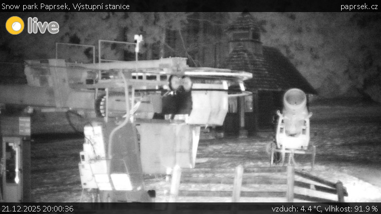 Snow park Paprsek - Výstupní stanice - 21.12.2025 v 20:00