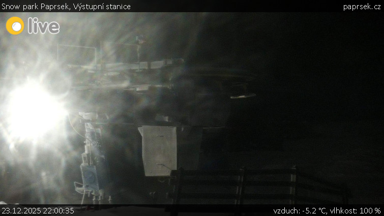 Snow park Paprsek - Výstupní stanice - 23.12.2025 v 22:00